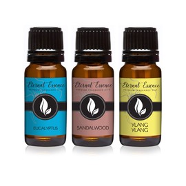 Eternal Essence Oils - Trio (3) - Sandalwood, Eucalyptus & Ylang Ylang - Premium Fragrance Oil Set - 10ML