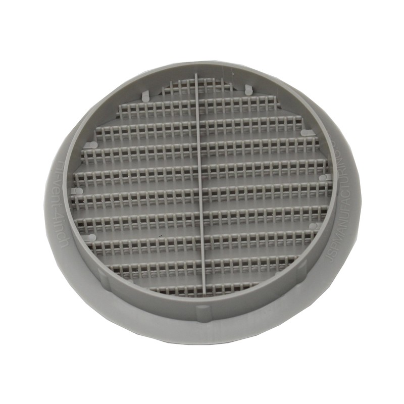 4" Round Plastic Louver Soffit Air Vent Reptile Screen Grille