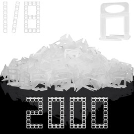 VUAOHIY Tile Leveling System, 2000-Piece Tile Spacers Tile Leveling Tools, 1/8 Inch Tile Leveling Clips for Tiles and Stone Installation