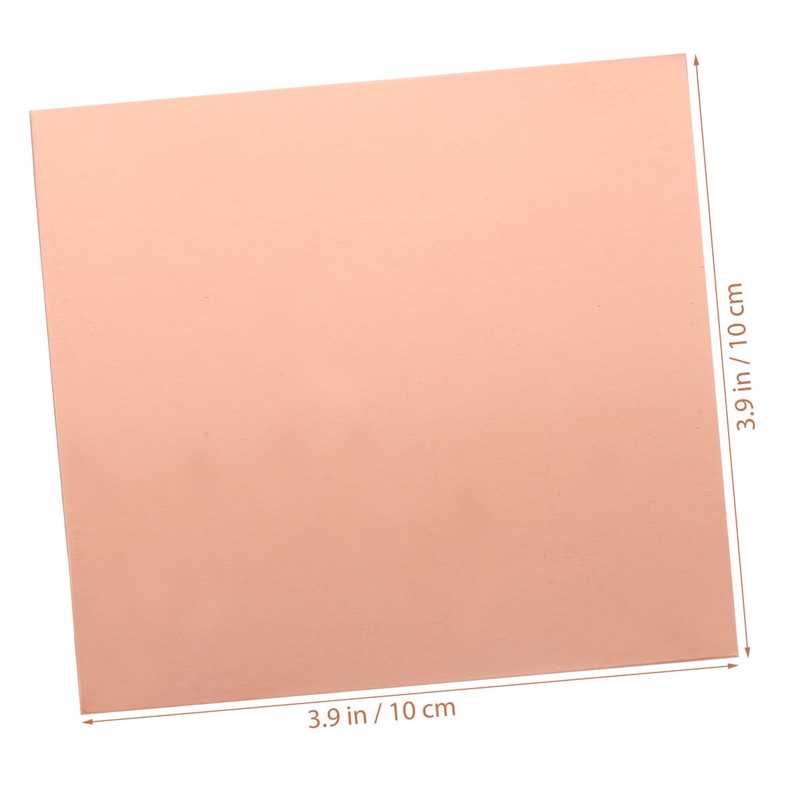 iplusmile 1 Sheet Copper Sheet for DIY Projects High Hardness