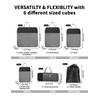 NMNGB Pack of 6 Compression Packing Cubes for Suitcases Essential