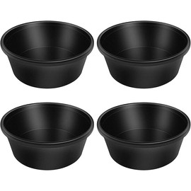 4pcs Rubber Feeder Pan, 4 Quart Durable Rubber Feed Pan, Resistant Horse Feed Bucket Rubber Bowl Horse Feeder, Suitable for Horses Goats Chicken Cats Dogs Dust Bath Container Animal Feeding