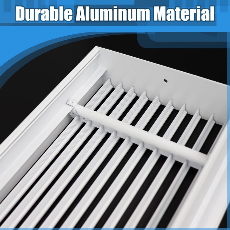 BJADE'S Linear Bar Air Vent Grille,44" X 8",HVAC Stander Vent