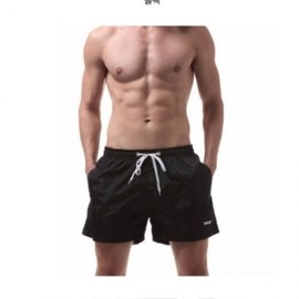 Men's Fluorescent Beachwear Swim Trunks Summer Shorts Shorts Black 2XL