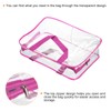 PATIKIL L Size Clear Toiletry Bag, PVC Transparent Makeup Bag