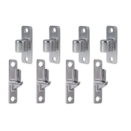 Dailydanny 304 Stainless Steel Gate Hinges, Wall Mount Gate Hinges for Farm Gates with 5/8'', Capacity up to 600lbs (4 Pairs)