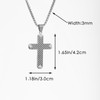 Scddboy Cross Necklace for Men,Stainless Steel Gold Silver Jesus Christ