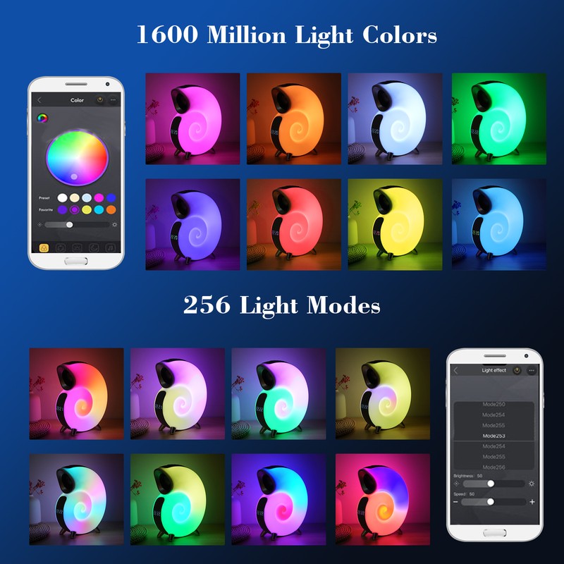 Conch music light creative smart BT audio APP control wake