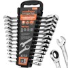 HORUSDY 13-Piece Sturdy Ratcheting Wrench Set | Metric Sizes 6–19mm