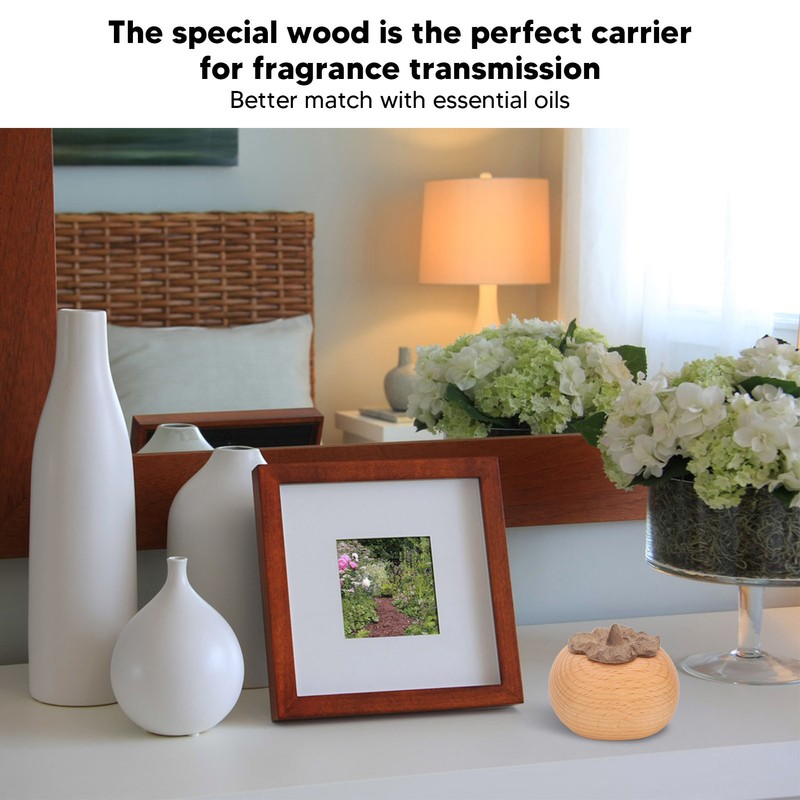 Essential Oil Aroma Diffuser Beech Wood Portable Improve Sleep Diffusion