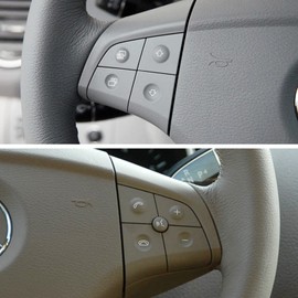 Shkalacar Car Steering Wheel Switch Control Buttons, Steering Wheel Switch Keypad Control Buttons Replacement for W164 W245 W251 GL350 ML350 R280 B180 B200 B300 ML GL BR Class