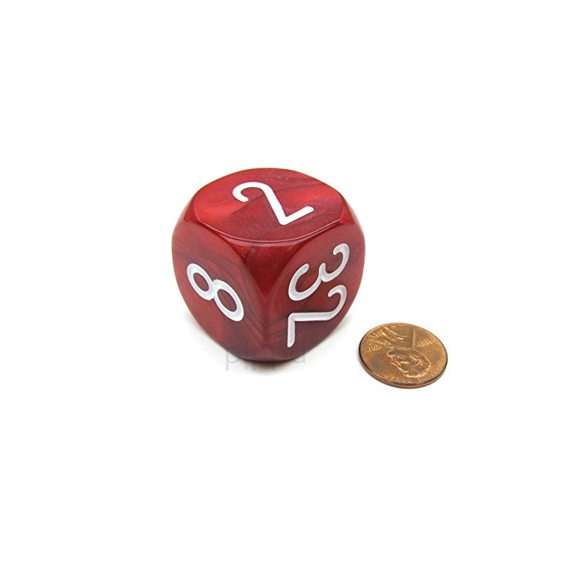 Large Backgammon 30mm Doubling Cube Dice - Red