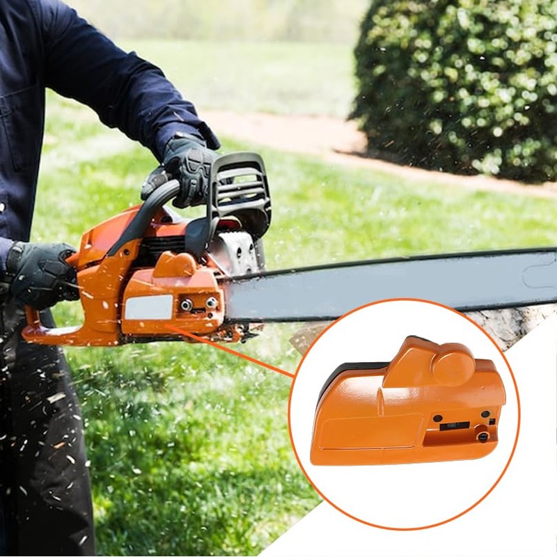 Mtanlo 537286301 Chainsaw Clutch Cover with Brake For Husqvarna 455,
