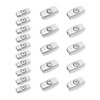 LT Easiyl 20pcs Wire Rope Clips Galvanized Steel Egg Shaped