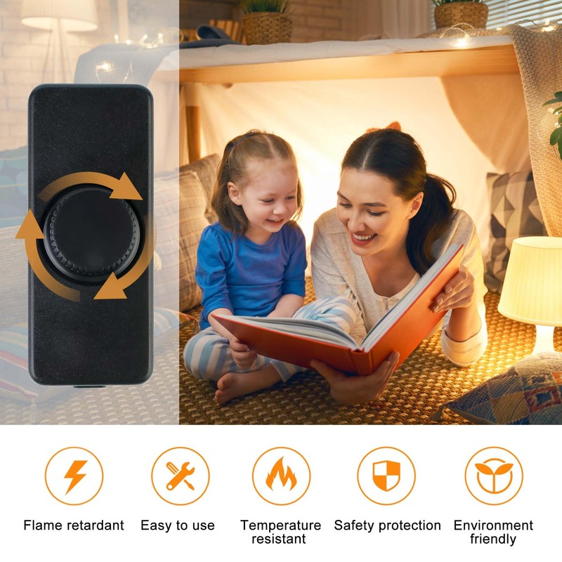 Dimmer Switch for LED Lamps, 220-240VAC/50Hz LED Cord Dimmer, LED