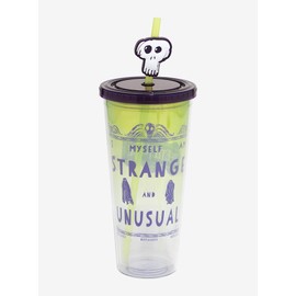 Hot Topic Beetlejuice Strange and Unusual Acrylic Travel Cup Multi None