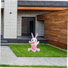 MERRYHAPY Giant Inflatable Easter Bunny Statue for Yard Decorations Easy