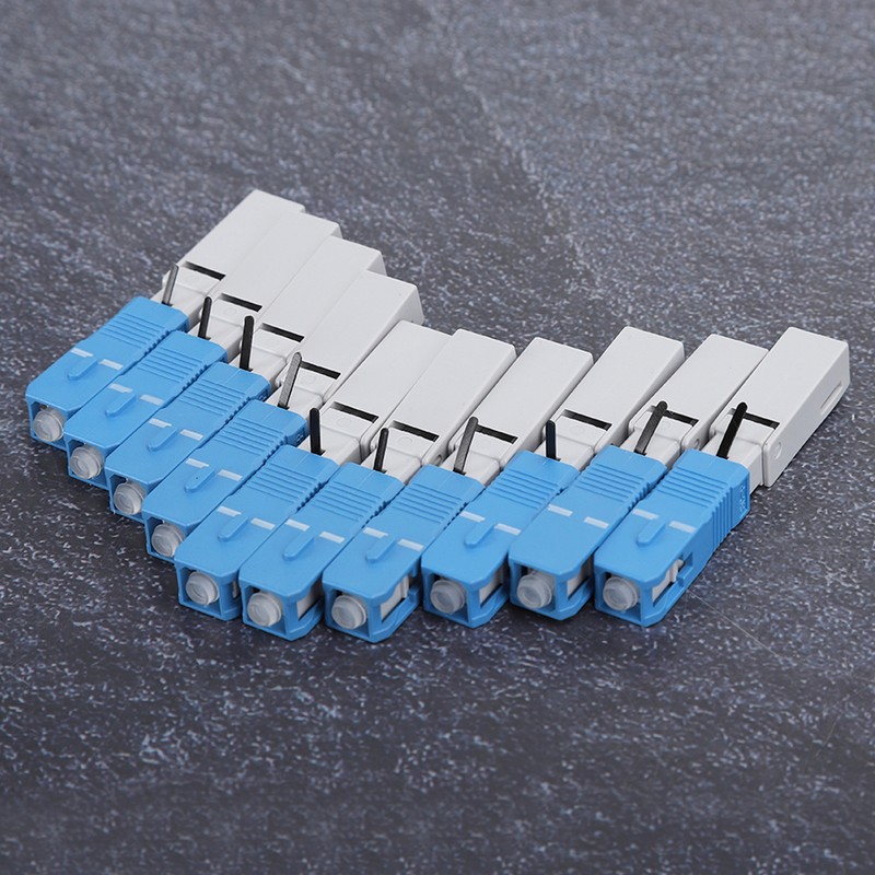 10Pcs Fiber Optic Quick Connector UPC FTTH SC/APC Embedded Fast
