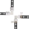 EKSAVE 4 Pin RGB LED Light Strip Connectors L Shape