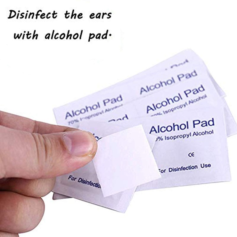 Dzxin Piercing Kits, 4 pcs Self Ear Piercing Gun, Disposable