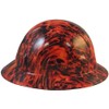 Hydrographic Full Brim Hard Hats with 6 Point Suspension -