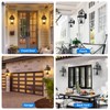 SNRU Large Dusk to Dawn Outdoor Wall Light 3-Light, 18"