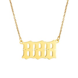 Angel Number 888 Necklace for Women,Number Necklace Gold Choker Jewelry Gifts