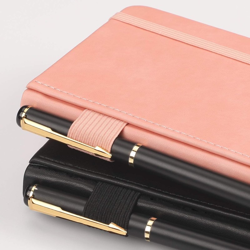 RETTACY Pocket Notebook A6 Mini Notepad 2 Pack Small Hardcover
