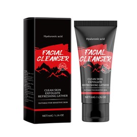 Facial Cleanser with Hyaluronic Acid and Olive Oil, Gentle Facial Cleanser for Facial Cleansing, Anti Pimple Wash Gel, Facial Deep Pore Facial Cleansing Gel for Intensive, For All Skin Types