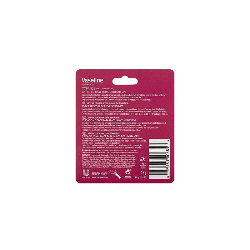 Vaseline Lip Therapy Stick Rosy Lips 4.8 g Lip Therapy