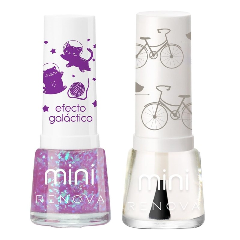 Renova Esmaltes para Uñas Mini duo Andromeda y Brillo cada