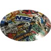 Sticker Bomb 4 Design Hydro Dipped Hard Hat Full Brim