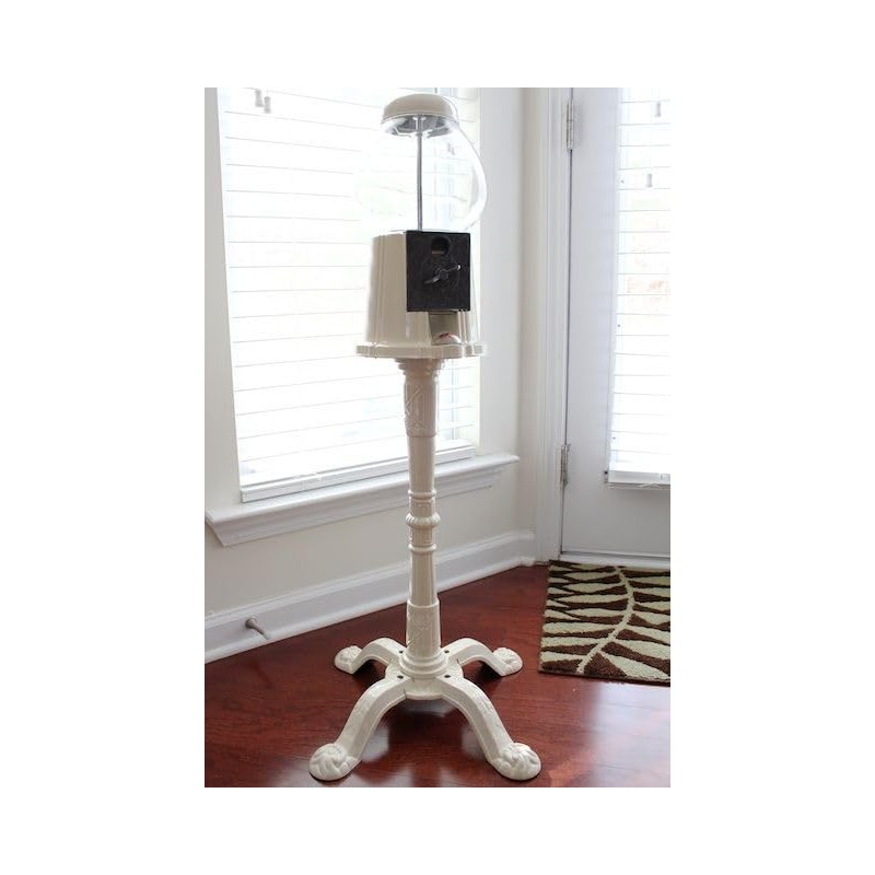 Gumball Dreams Classic Gumball Machine/Candy Dispenser, 9 Inch - White