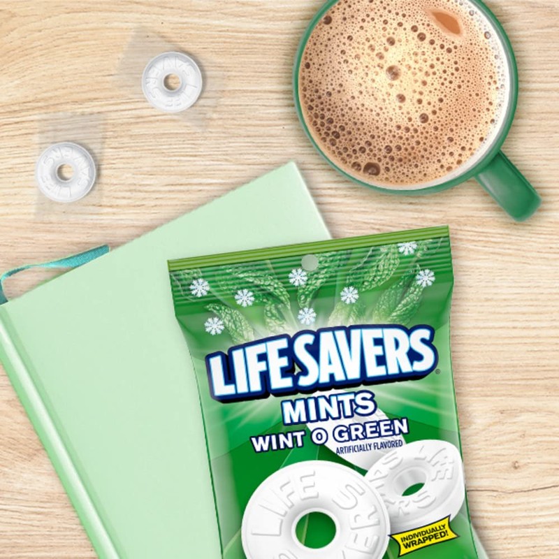 LIFE SAVERS Mints Wint-O-Green Hard Candy Bulk Mints, Hard Candies,