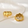 NOKMIT Gold Chunky Dome Ring for Women - Cute Puffy