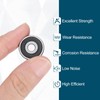 sourcing map 1601-2RS Deep Groove Ball Bearing, 4pcs 5mm x