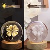 Flexzion 3D Clover Crystal Ball Night Light - LED Light