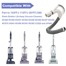 NV350 Replacement Hose Handle Compatible with Shark Navigator Lift Away NV360, NV350, NV351, NV352, NV355, NV356, NV357, NV358, NV370, UV541, NV390, NV391, NV392, CU520, and UV440Vacuum. Part 113FFJ
