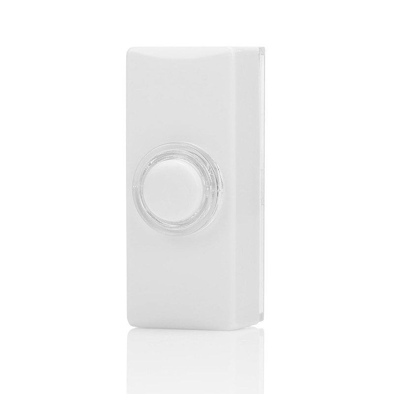 Byron DBW-22011 Wired Surface Mounted Doorbell Push Button, Universal Compatibility,