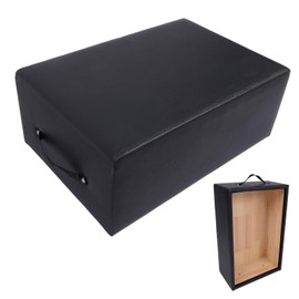 GarveeLife Black Pilates Sitting Box for Pilates Reformer,Pilates Reformer Box,Pilates Equipment for Home Gym Studio Use, Pilates Reformer Accessory for Pilates Exercises
