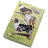 Best Friends Playing Cards, by Ruth Maystead - Australian Shepherd