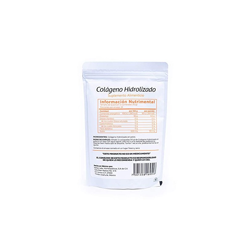 NARTEX | Colágeno Hidrolizado Polvo 240 gramos