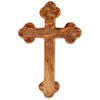 Kassis Geschenkartikel Olive Wood Cross Crucifix Wall Cross Simple with