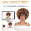 GKtineke Short Afro Wig 8 Inch Afro Wigs for Black