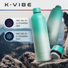K-VIBE Stainless Steel Drinking Bottle 750 ml, Vacuum Insulated (Green