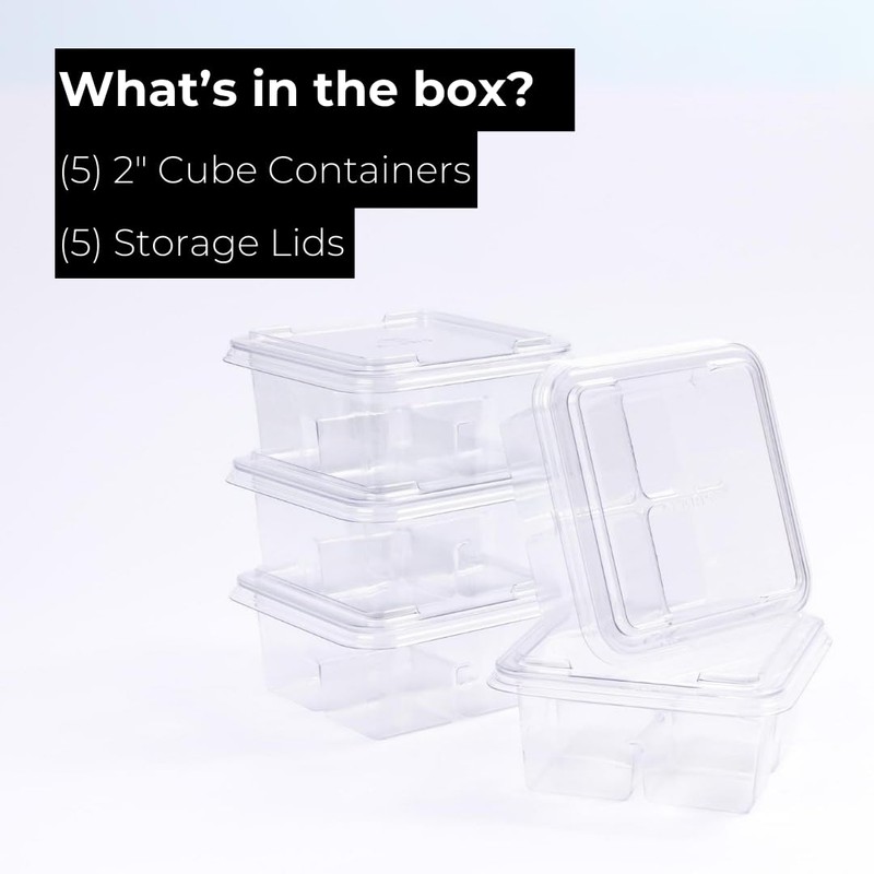 Klaris Collins Cube Storage Container (5 pk) - Craft Ice