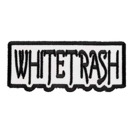 White Trash Black & White Patch, Funny Patches
