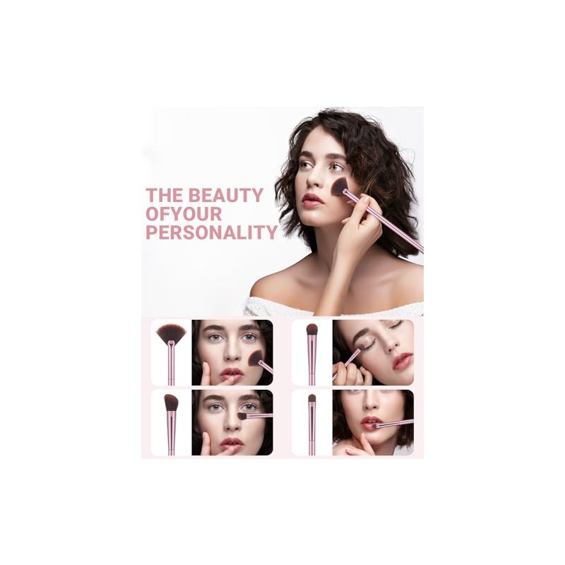 Juego de 8 brochas de maquillaje premium para sombra de