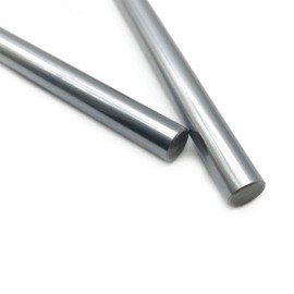 Linear Motion Rods 2PCS 10mmx 400mm (0.394x15.748 inches) Case Hardened Chrome Plated Linear Motion Rod Shaft Guide for 3D Printer, DIY, CNC - Metric h8 Tolerance