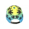 NY Blue and Yellow Fashion Tropical Sunrise Baseball Cap -
